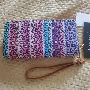 Multi-Colored Leopard Wallet